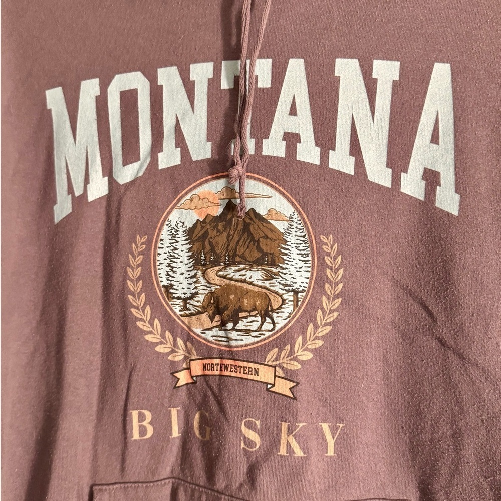 Montana Big Sky Charcoal Hoodie - Picture 3 of 5